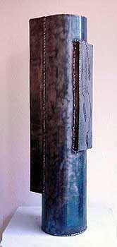Cilindre amb dues cares - Ferro, aiguafort i paper - 15x20x70 cm - 1.800,00 €